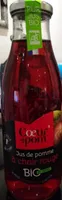 Jus de pomme à chair rouge