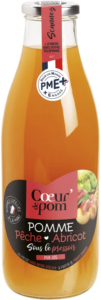 Pur Jus Pomme Pêche Abricot 75CL