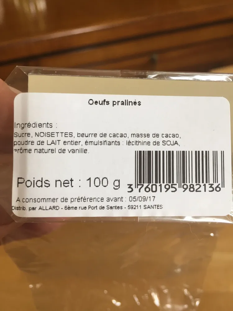 Oeufs pralinés