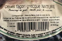 Olives façon grecque NATURE