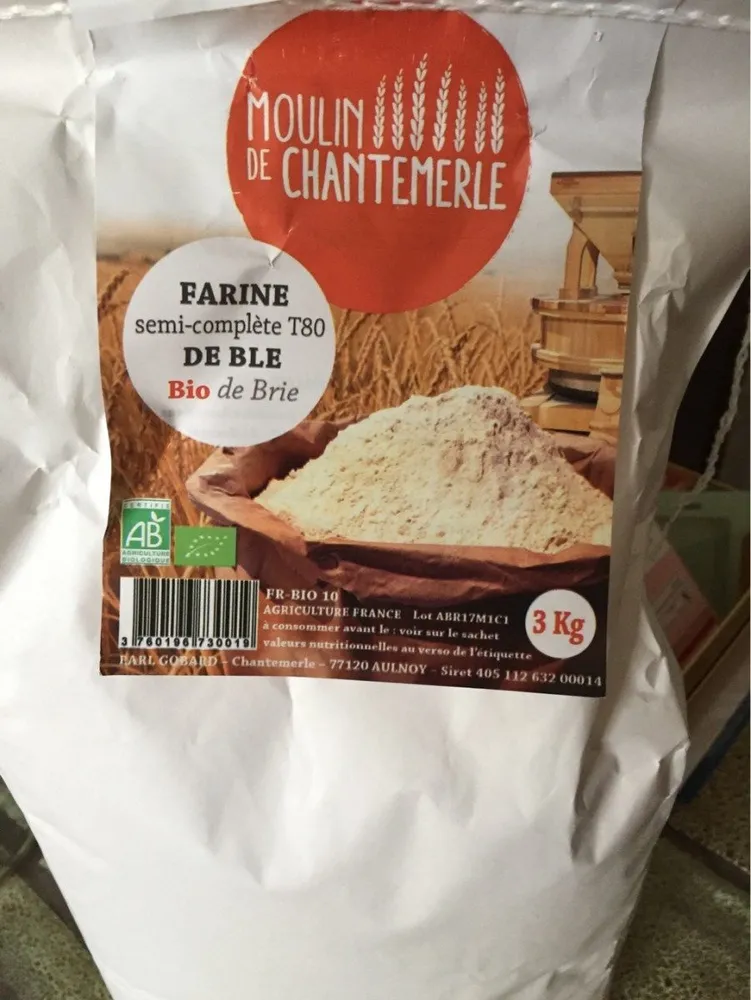 Farine semi complete t80 deble