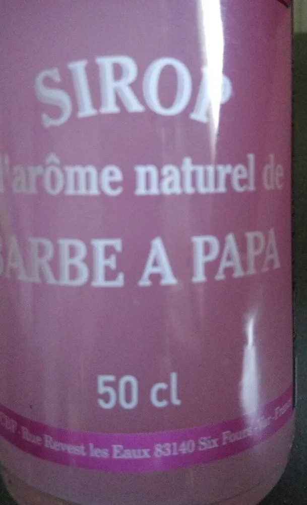 Sirop barbe à papa