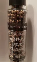 Poivre noir et blanc - les bastides de Manon 100% moulin 150g