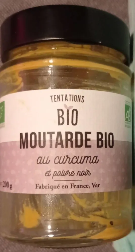 Moutarde bio au curcuma