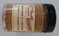 Moutarde à l'ancienne au miel et oignons fumés