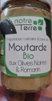 Moutarde Bio aux olives noires & romarin