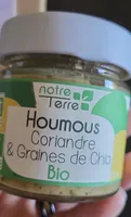 Houmous coriandre et graines de chia