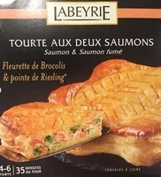 Tourte Gourmande aux Deux Saumons 4 6 parts Fleurettes de Brocolis et sa pointe de