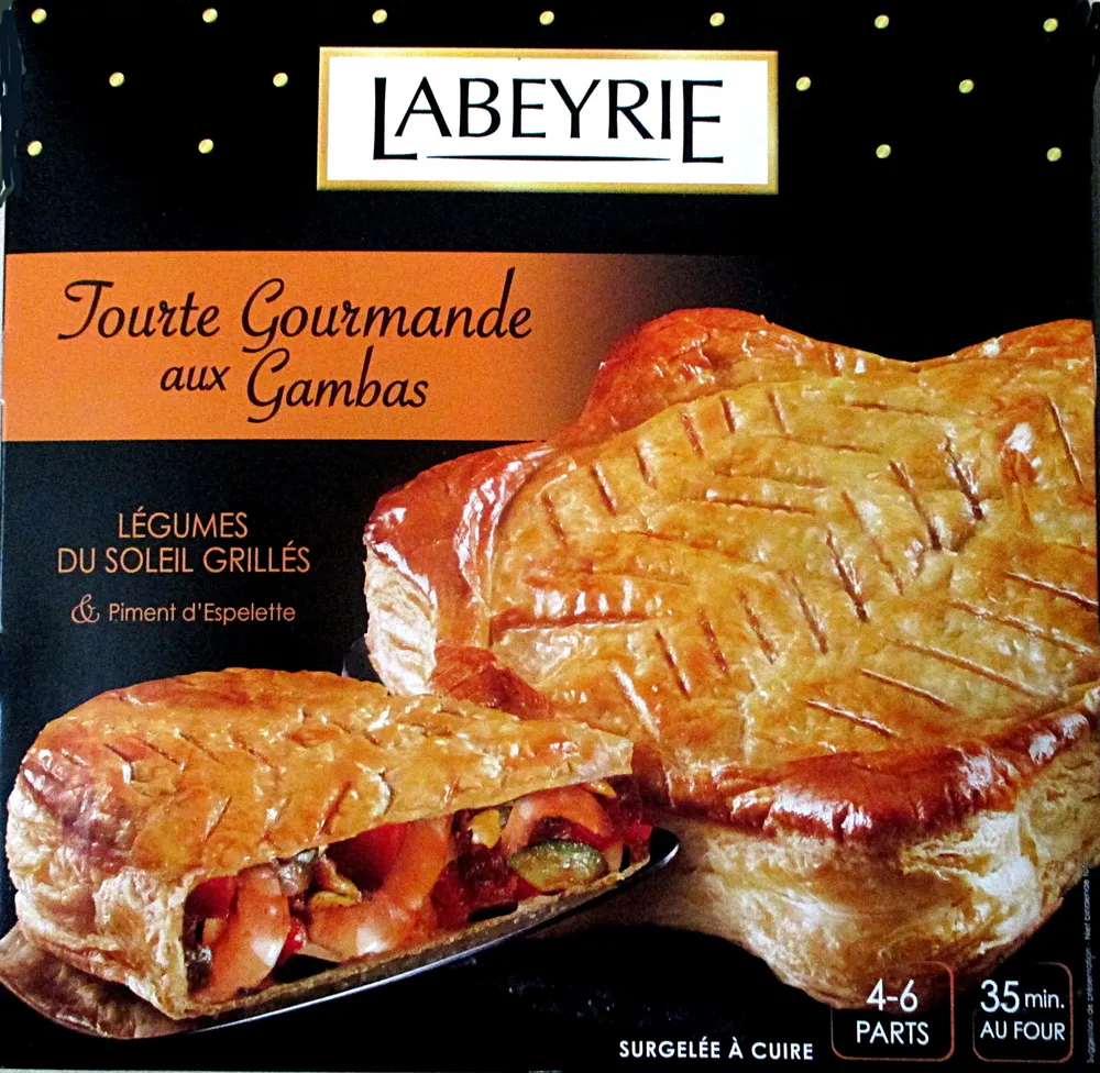 Tourte Gourmande aux Gambas - surgelée