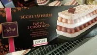 Bûche pâtissière Plaisir Praliné-Vanille