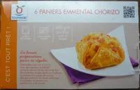 6 Paniers Emmental Chorizo - surgelé 480 g