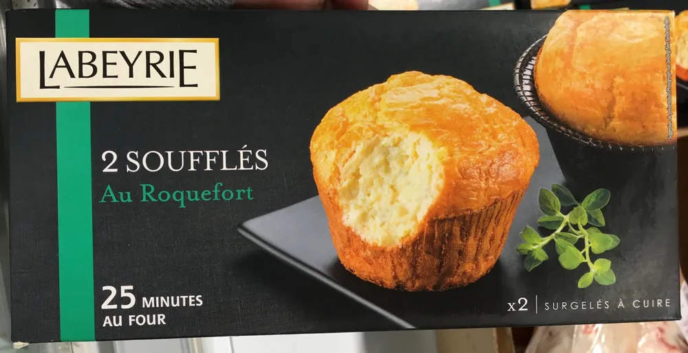 2 soufflés au Roquefort