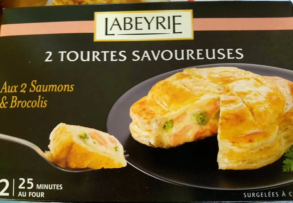 2 tourtes savoureuses aux 2 saumons & brocolis