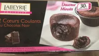 2 Cœurs Coulants au Chocolat Noir