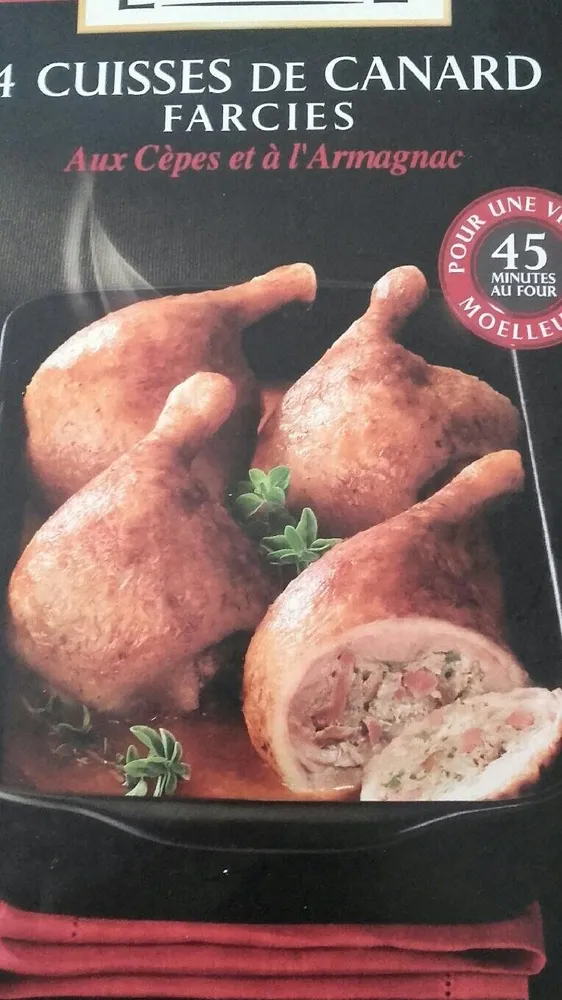 Cuisses de canard farcies cèpes et Armagnac