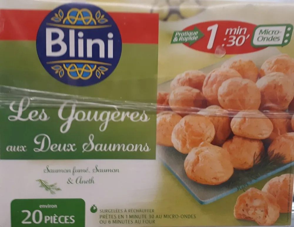 Gougères aux deux saumons