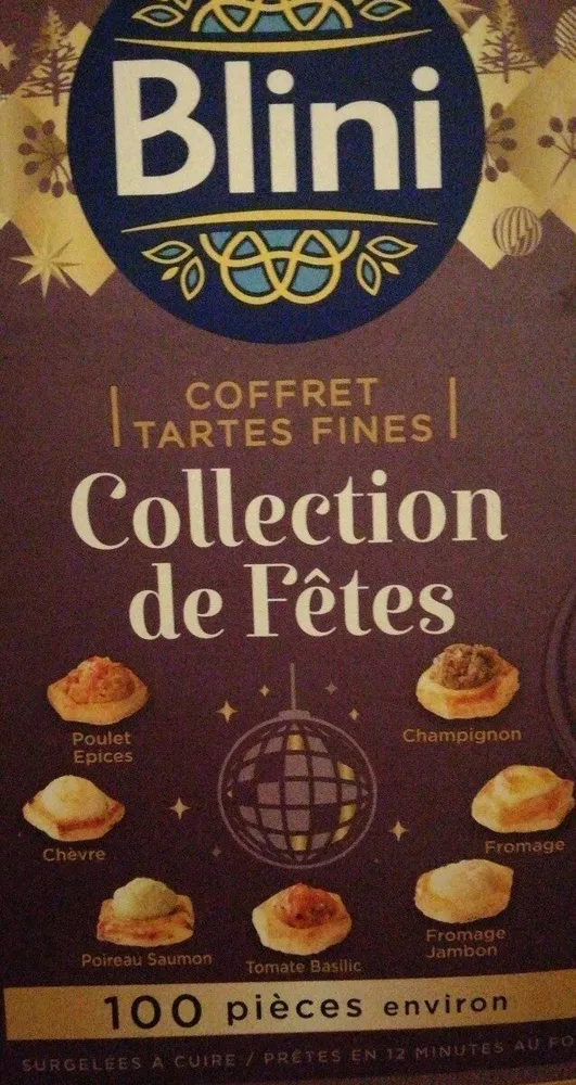 Coffret tartes fines collection de Fêtes blini