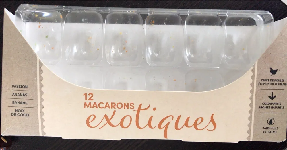 12 macarons exotiques