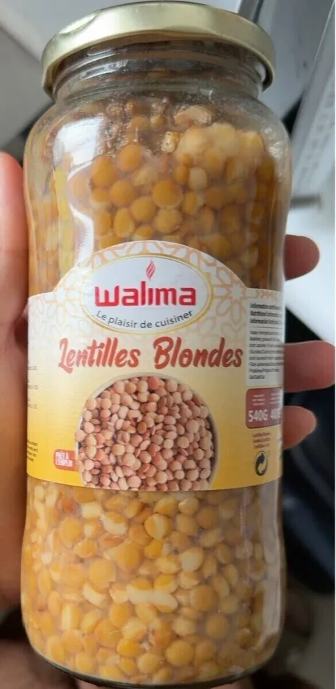 Lentilles blondes