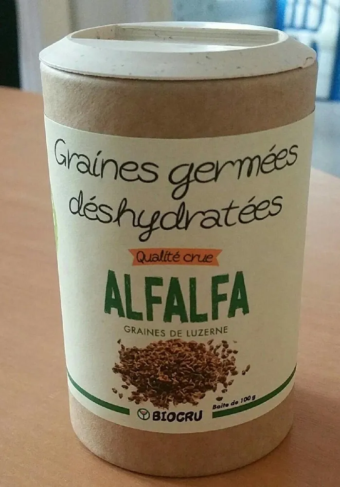 Graines germées déshydratées