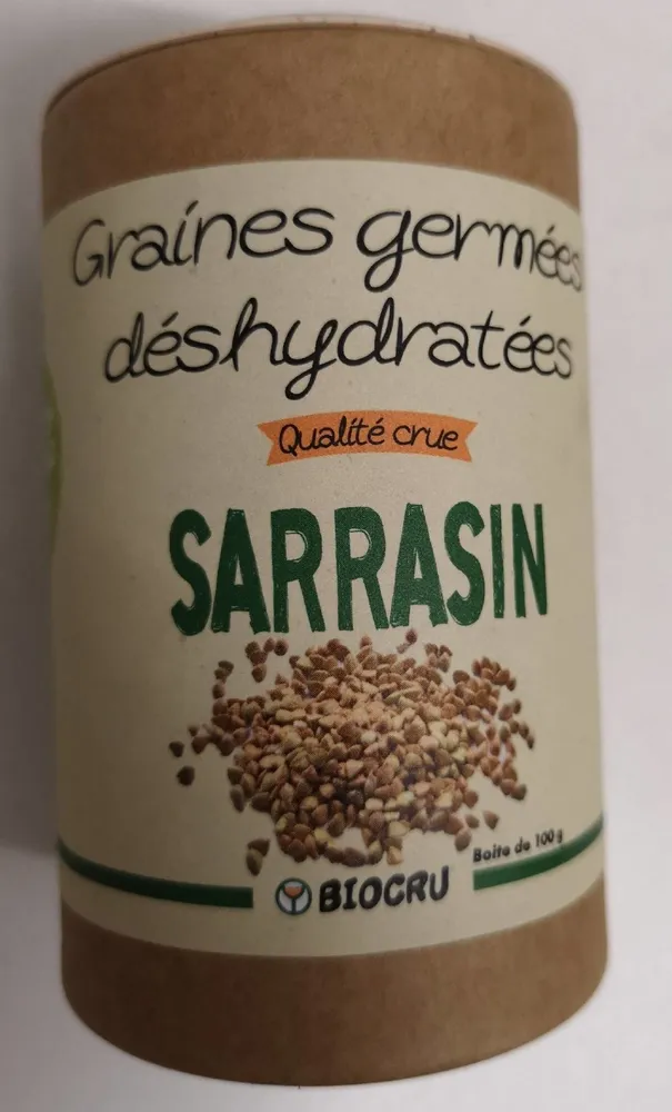 Graines germées déshydratées qualité crue sarrasin