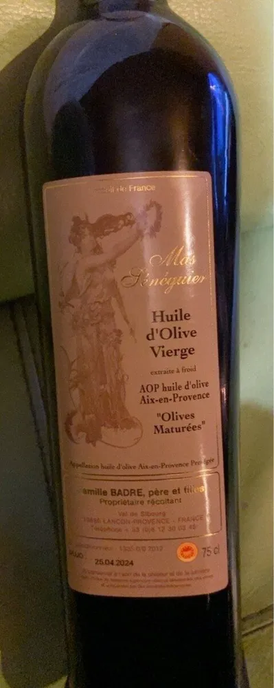 Huile d’olive vierge « Olive mature »