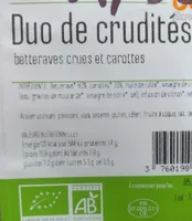 Duo de crudités