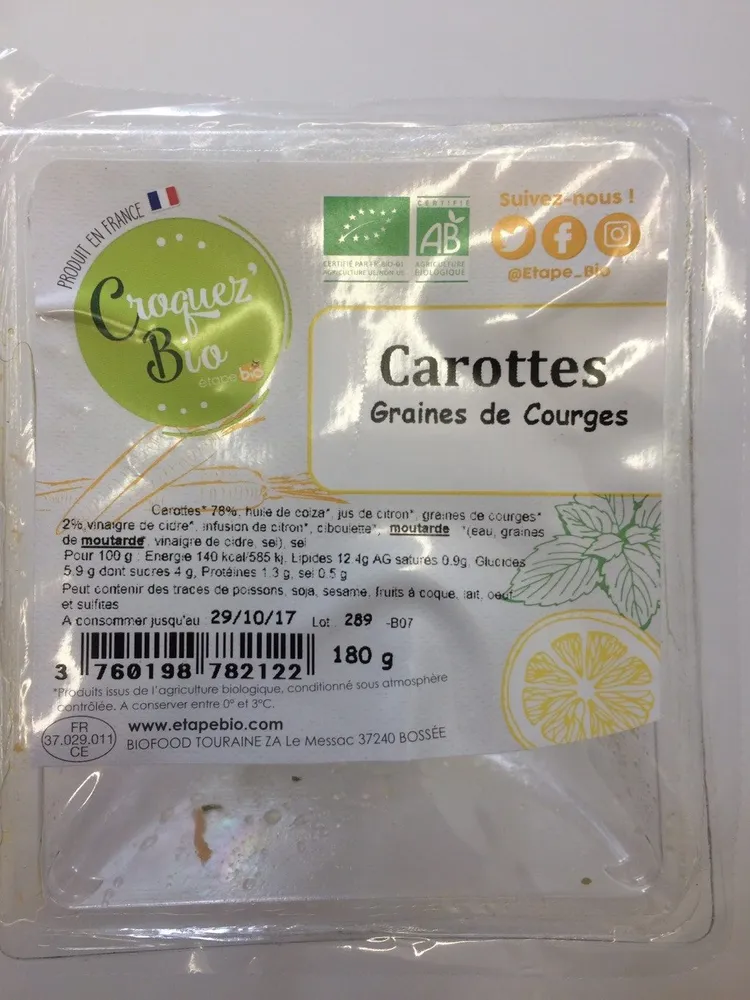 Carottes Râpées aux Graines de Courges
