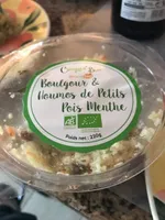Boulgour et houmos de pois menthe