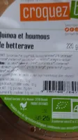 Quinoa et houmous de betterave
