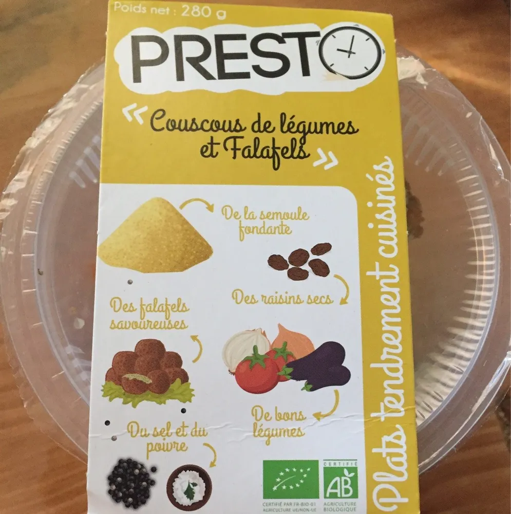 Couscous de legumes et falafels