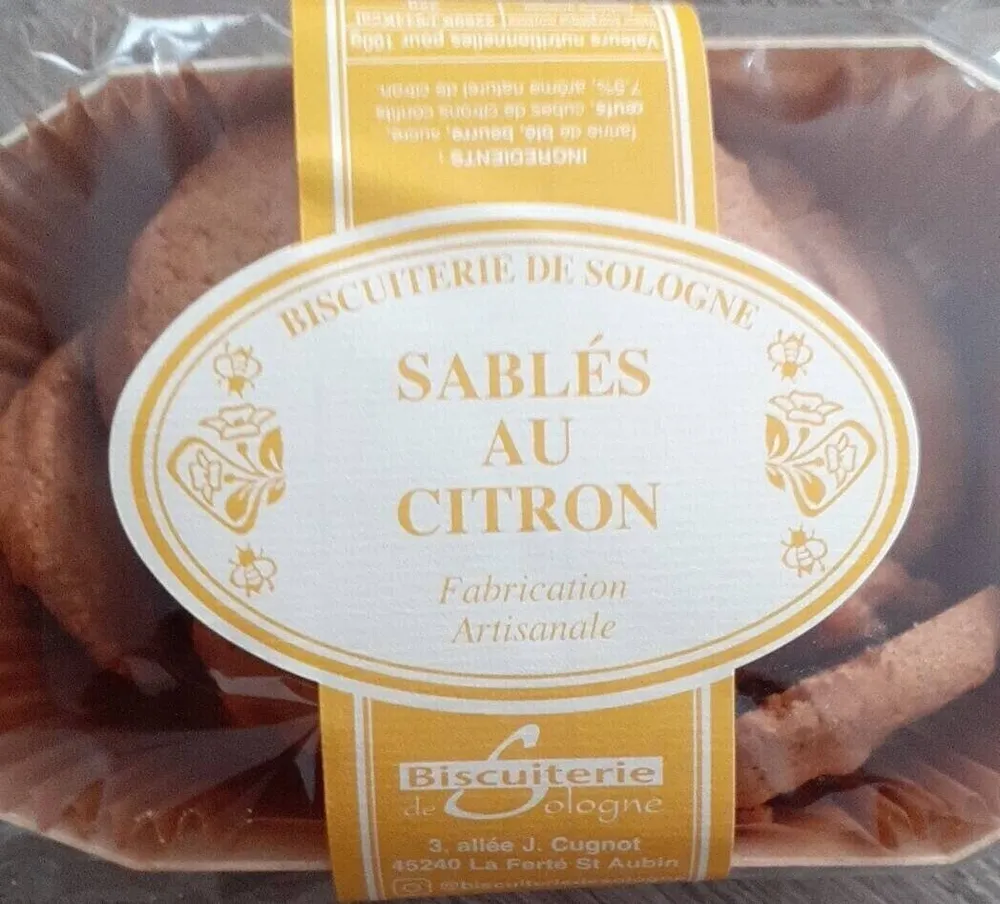 Sablé au citron.