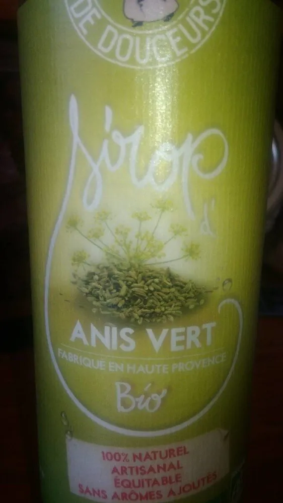 Sirop d’anis bio