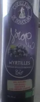 Sirop de myrtilles