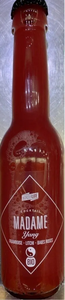 Cocktail framboise lichi baies rose