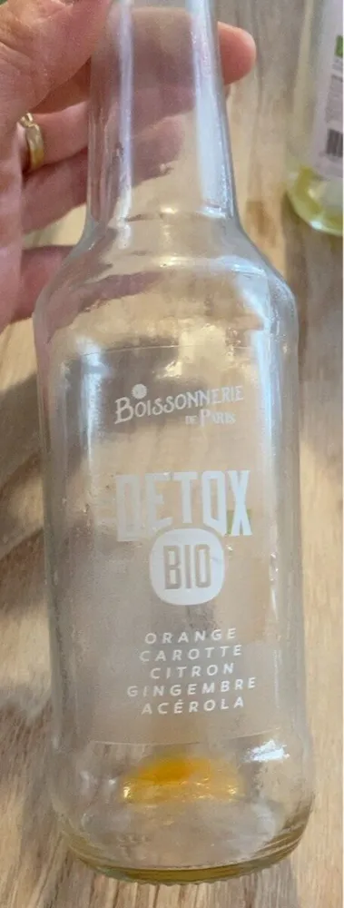 Jus detox bio orange citron gingembre acerola