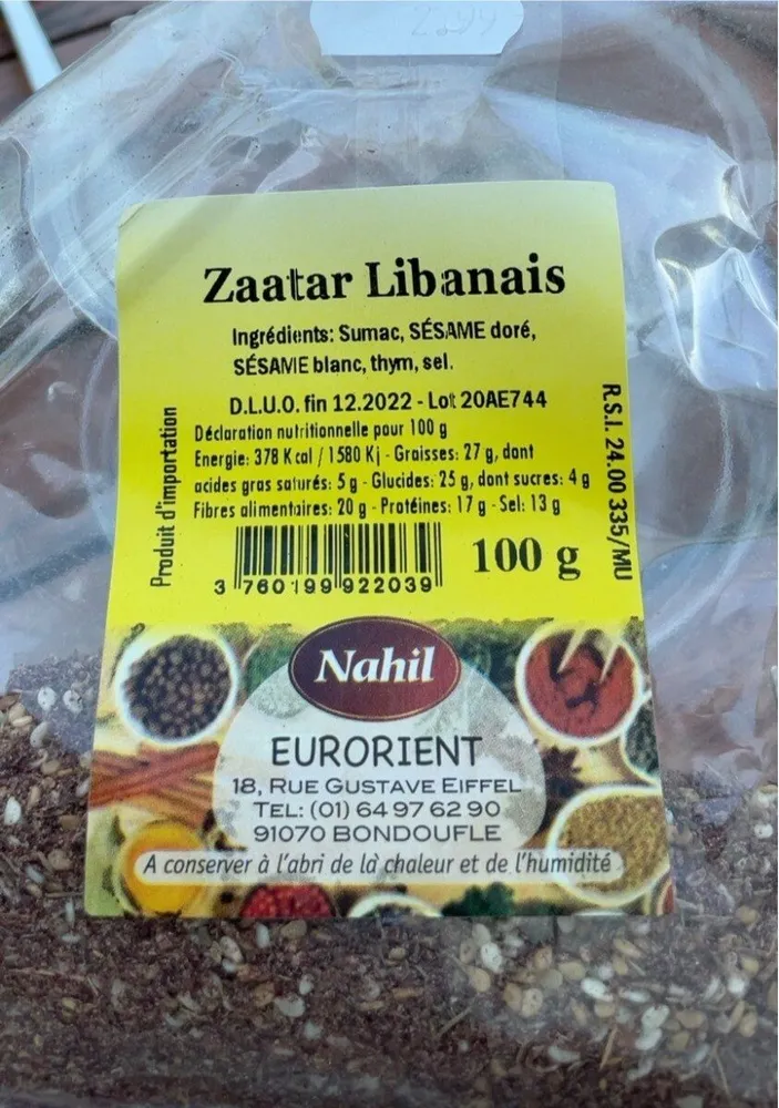 Zaatar Libanais