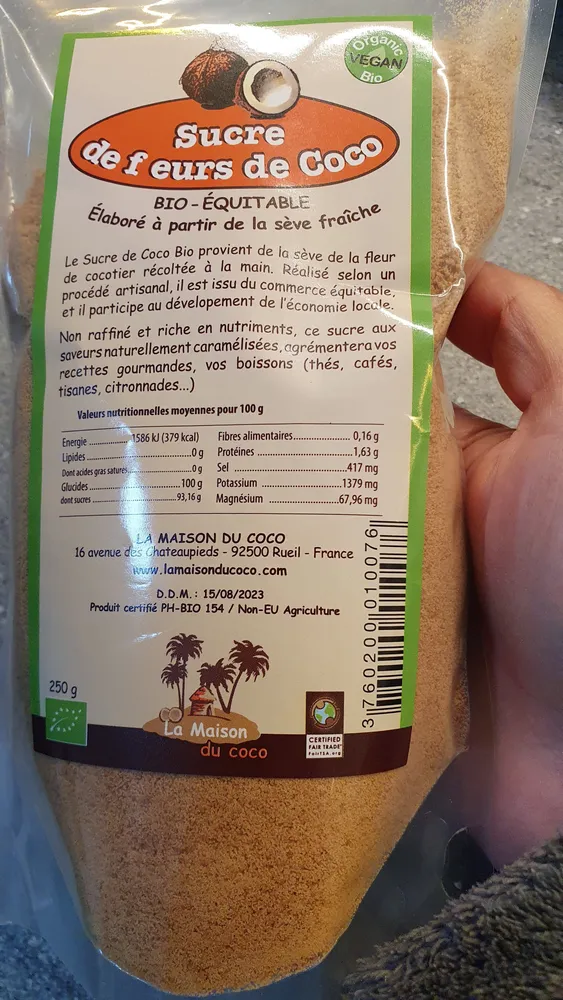 sucre de fleurs de coco
