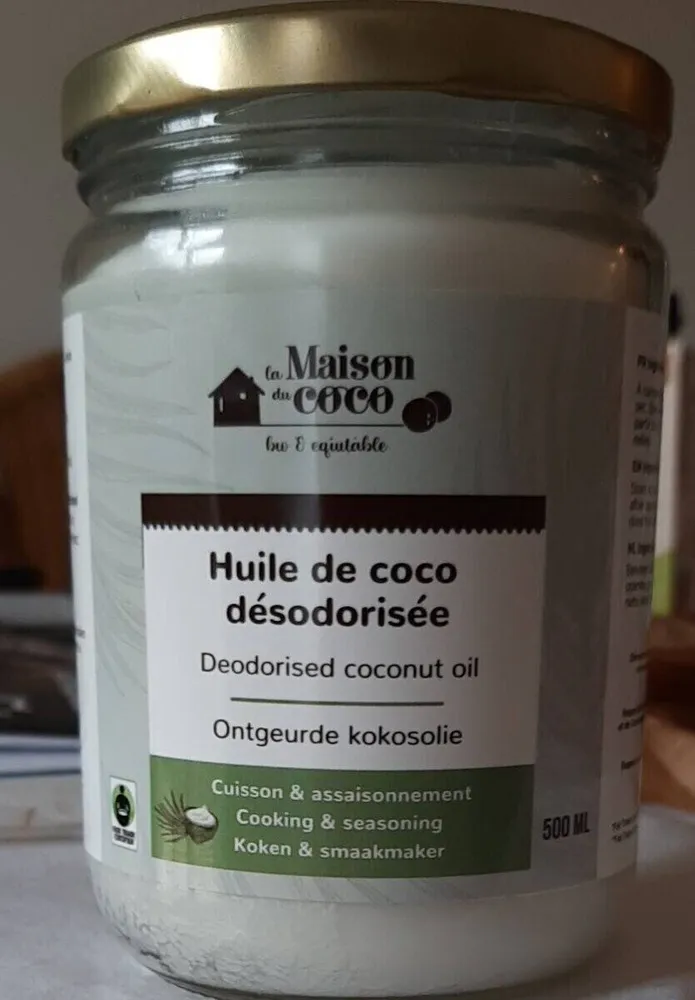 Huile de coco désodorisée
