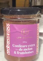 Confiture extra bio de melon & framboises
