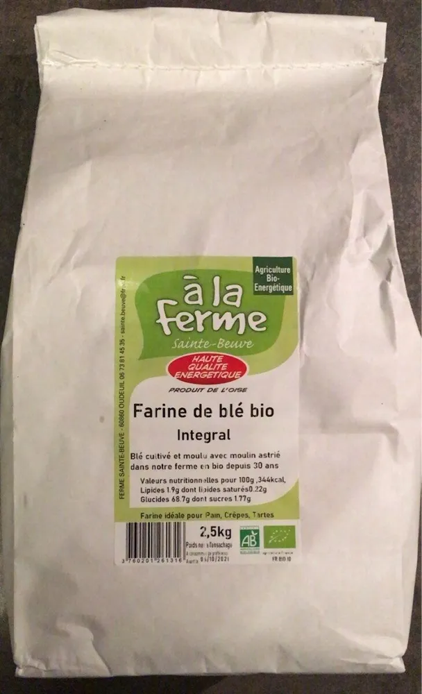 Farine de blé bio Integral