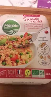 Salade repas - pois chiches germés , artichauts, petits pois