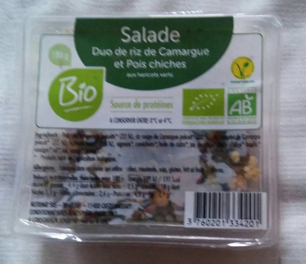 Salade de riz de camargue et pois chiches