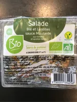 Salade ble et lentille sauce moutarde