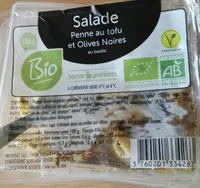 Salade de penne au tofu et olives