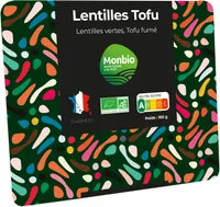 Lentilles germées tofu fumé