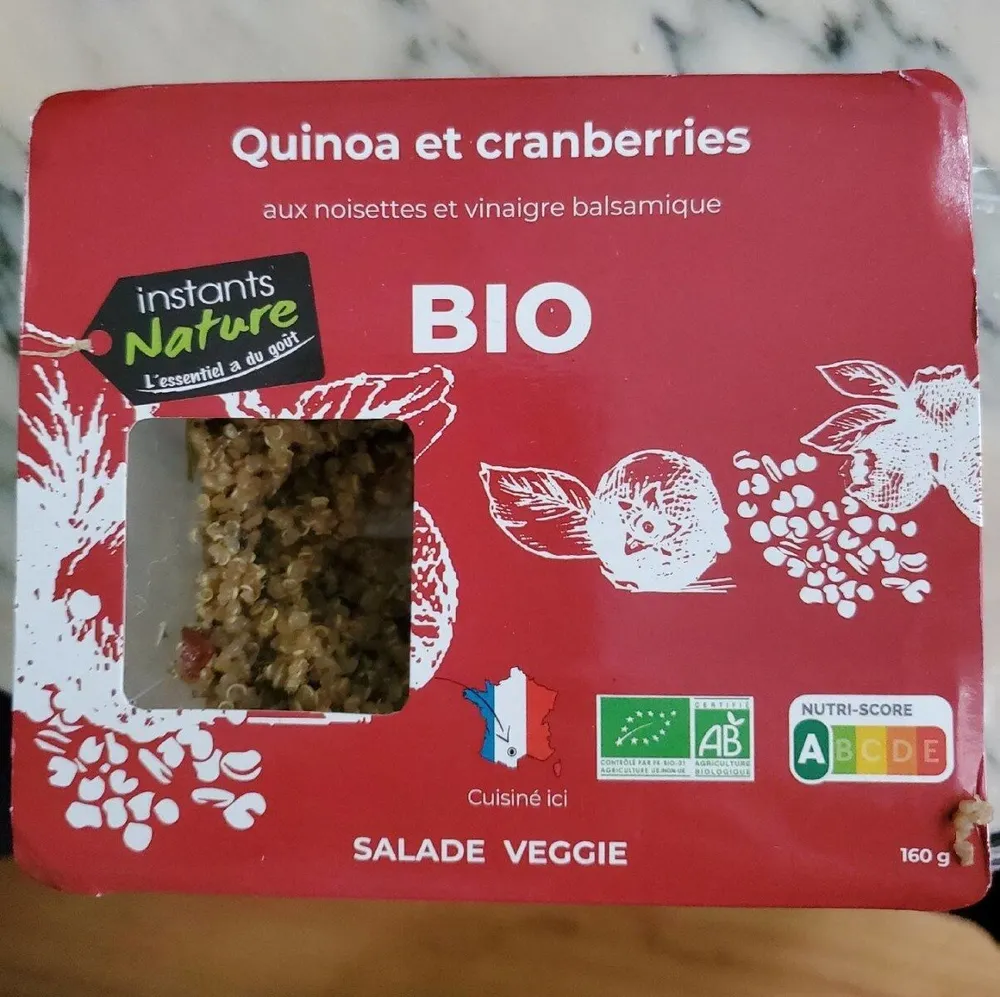 Instants Nature Quinoa et cranberries