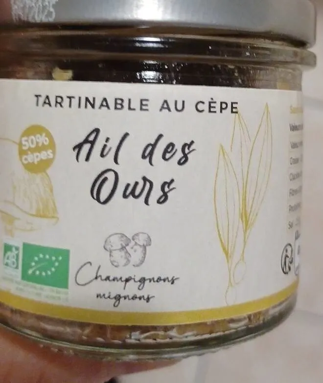 Tartinable au cèpe ail des ours