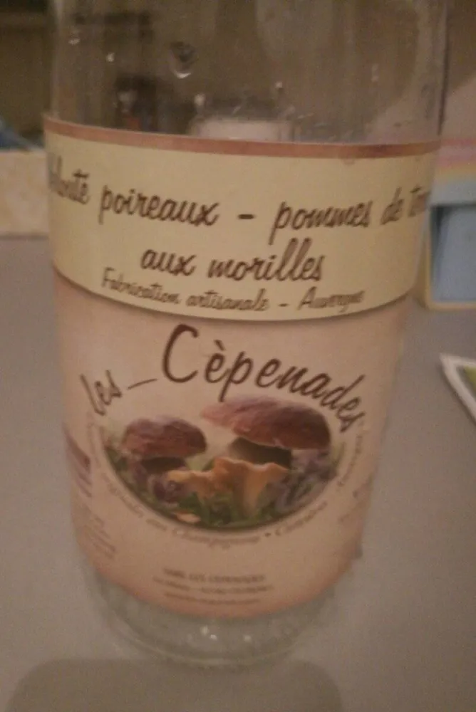 Velouté poireaux - pommes de terre aux morilles