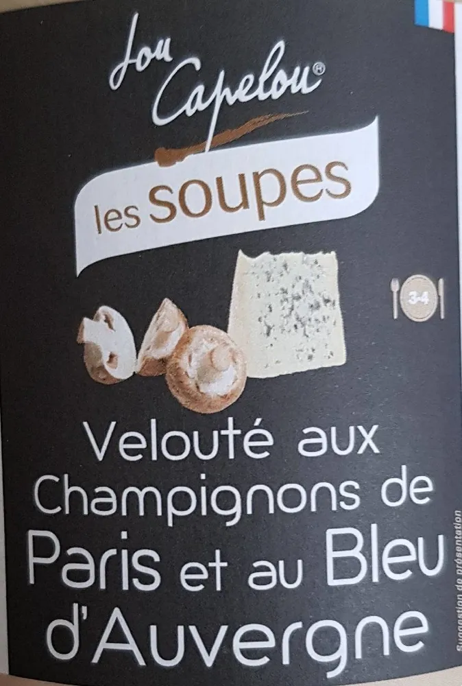 Velouté aux champignons de Paris et au bleu d'auvergne